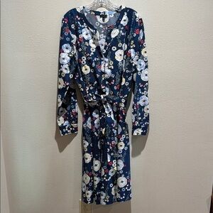Talbots Floral Long Sleeve Dress